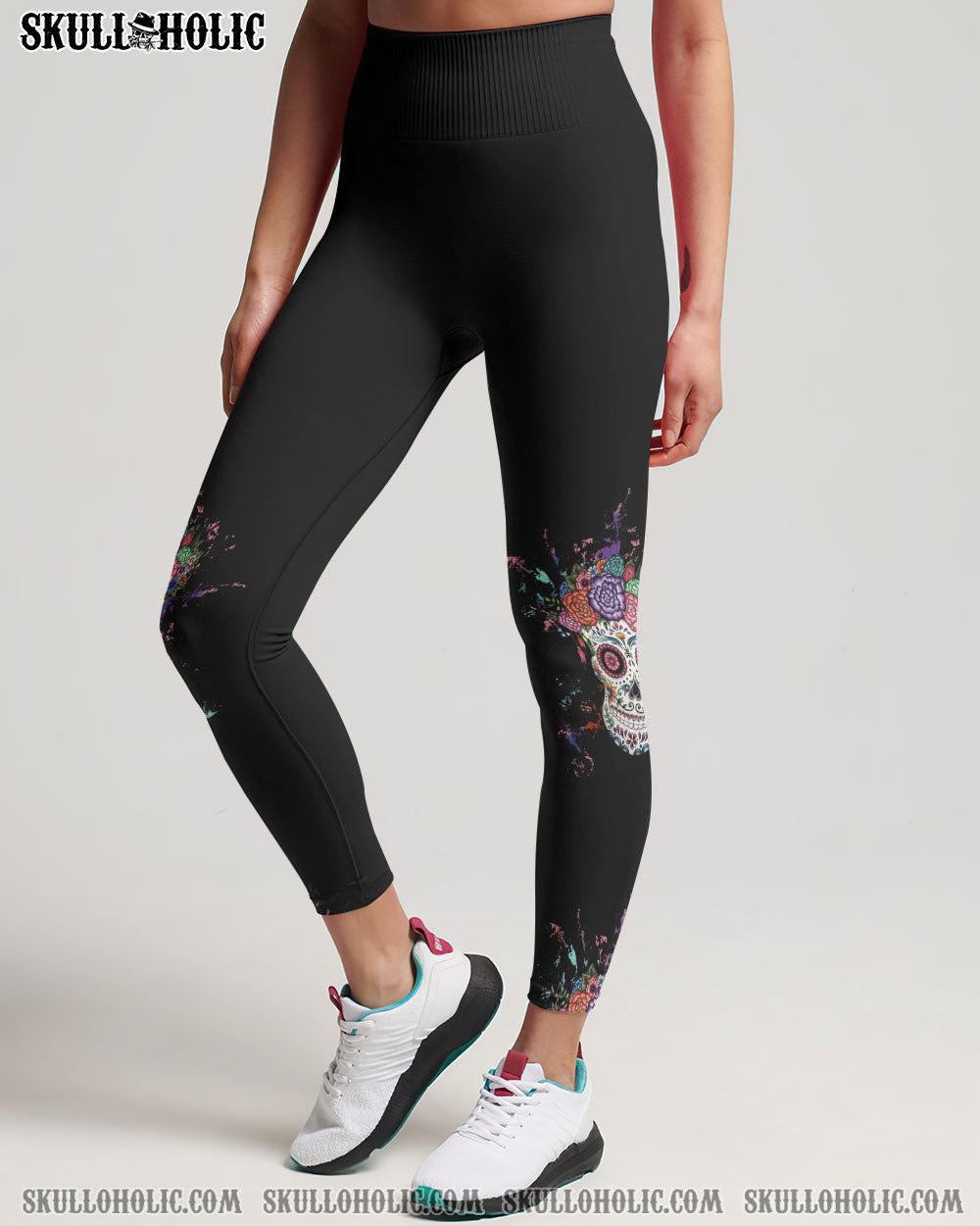 INKED MAMA FLOWER SUGAR SKULL ALL OVER PRINT – TLTW2302233