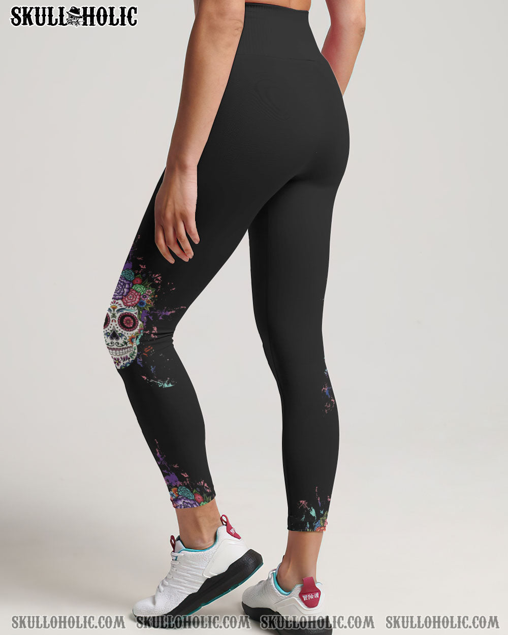 INKED MAMA FLOWER SUGAR SKULL ALL OVER PRINT – TLTW2302233