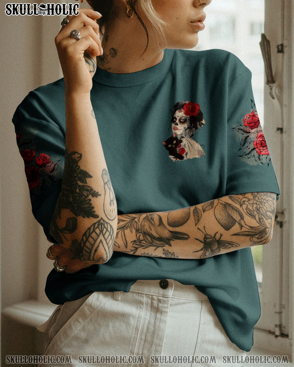 INKED MAMA SUGAR SKULL ALL OVER PRINT – TLTW0103233