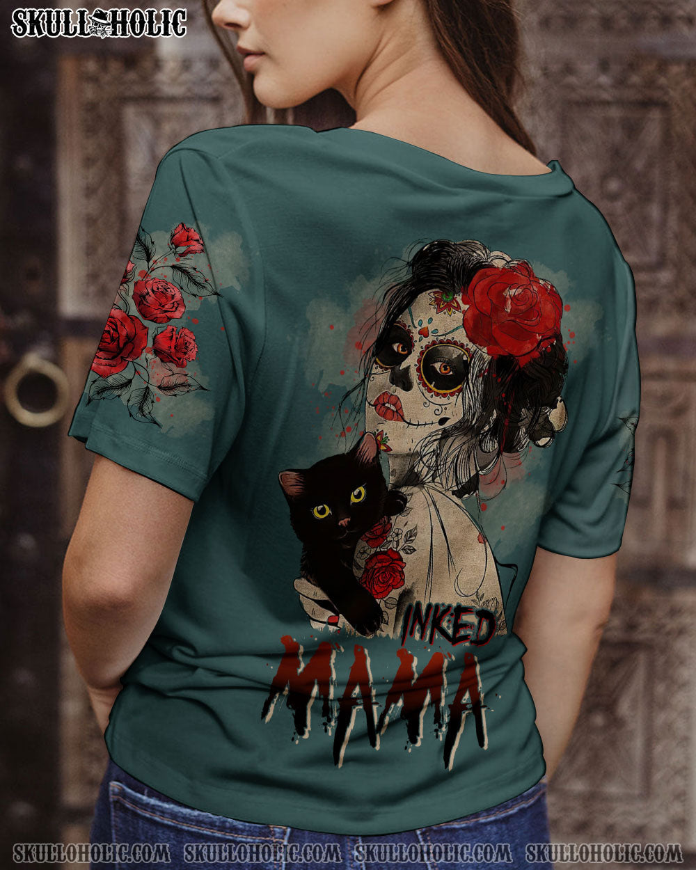 INKED MAMA SUGAR SKULL ALL OVER PRINT – TLTW0103233