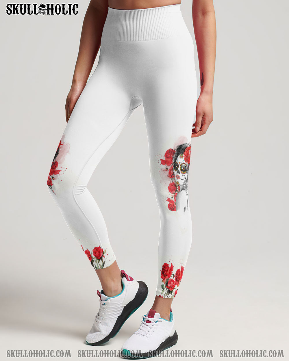 INKED MAMA SUGAR SKULL WHITE ALL OVER PRINT – TLTW0103233