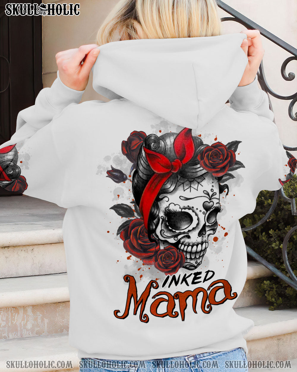 INKED MAMA TATOOED SKULL ALL OVER PRINT – TLTR2202234