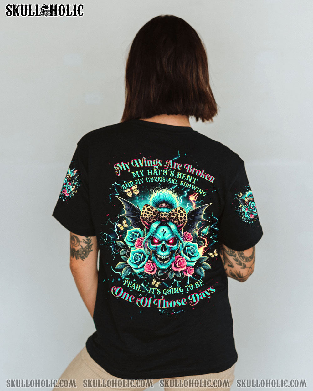 IT’S GOING TO BE ONE OF THOSE DAYS MESSY BUN ALL OVER PRINT – TLTW2407241