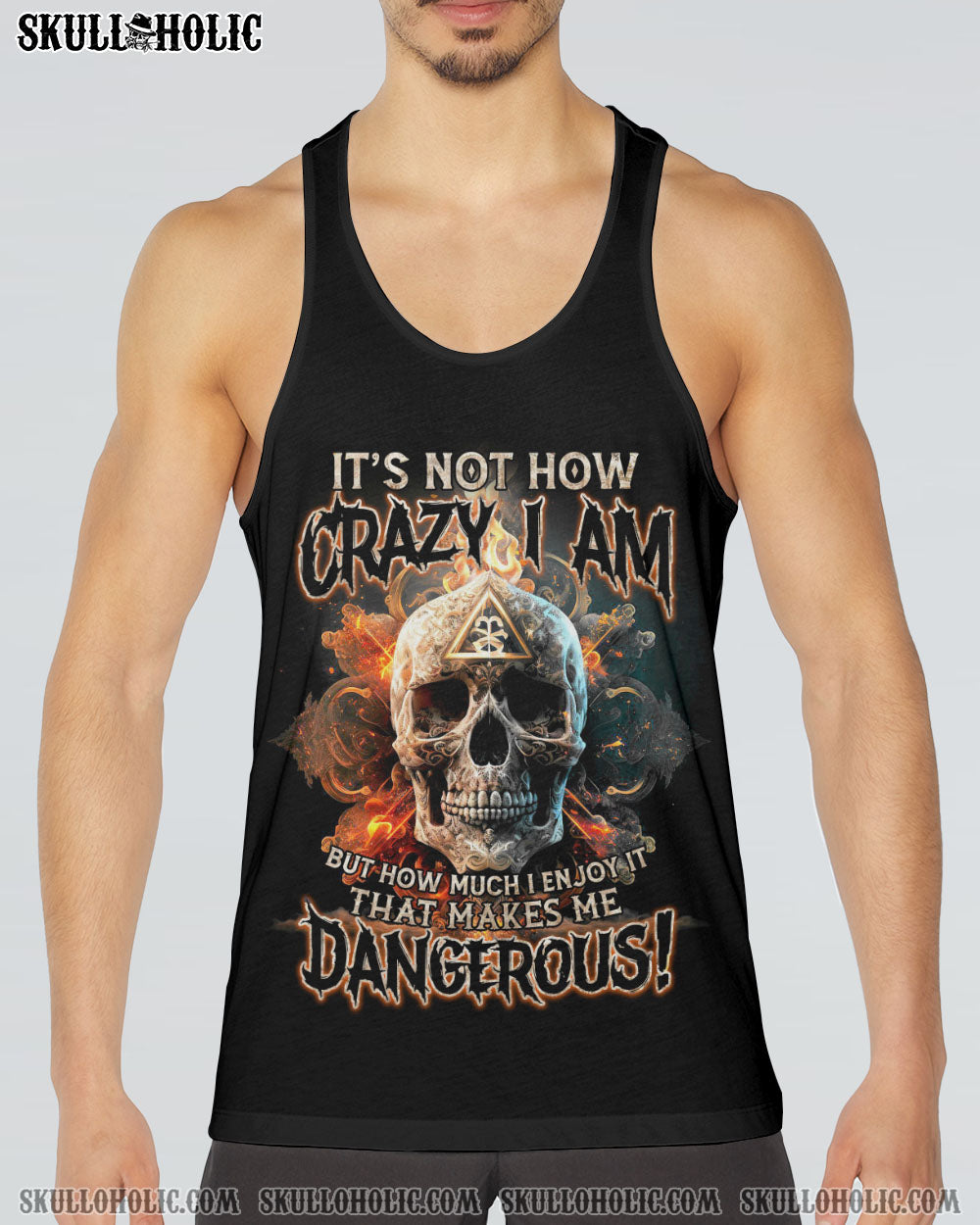 IT’S NOT HOW CRAZY I AM FIRE SKULL ALL OVER PRINT – TLTM1002233