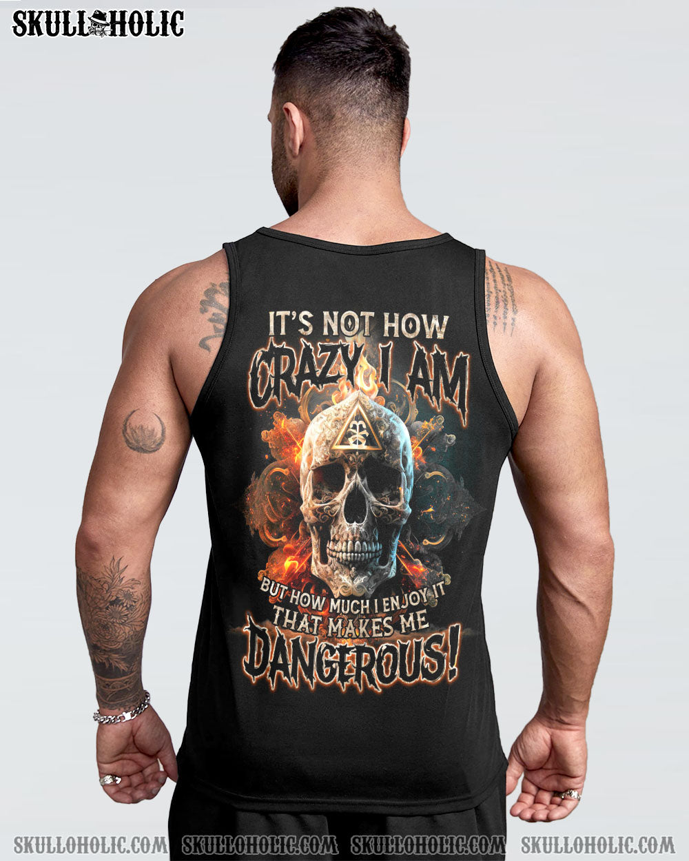 IT’S NOT HOW CRAZY I AM FIRE SKULL ALL OVER PRINT – TLTM1002233