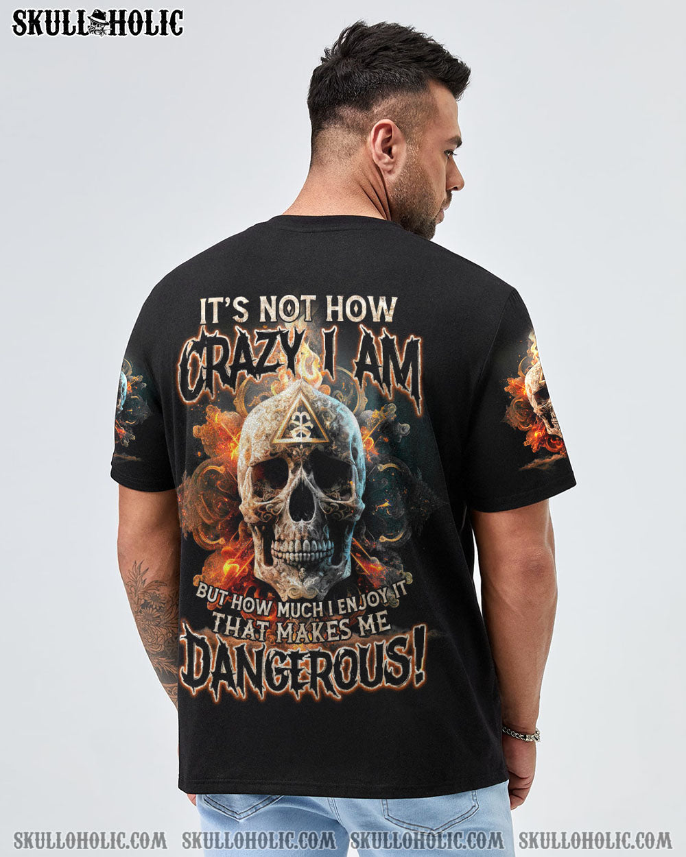 IT’S NOT HOW CRAZY I AM FIRE SKULL ALL OVER PRINT – TLTM1002233