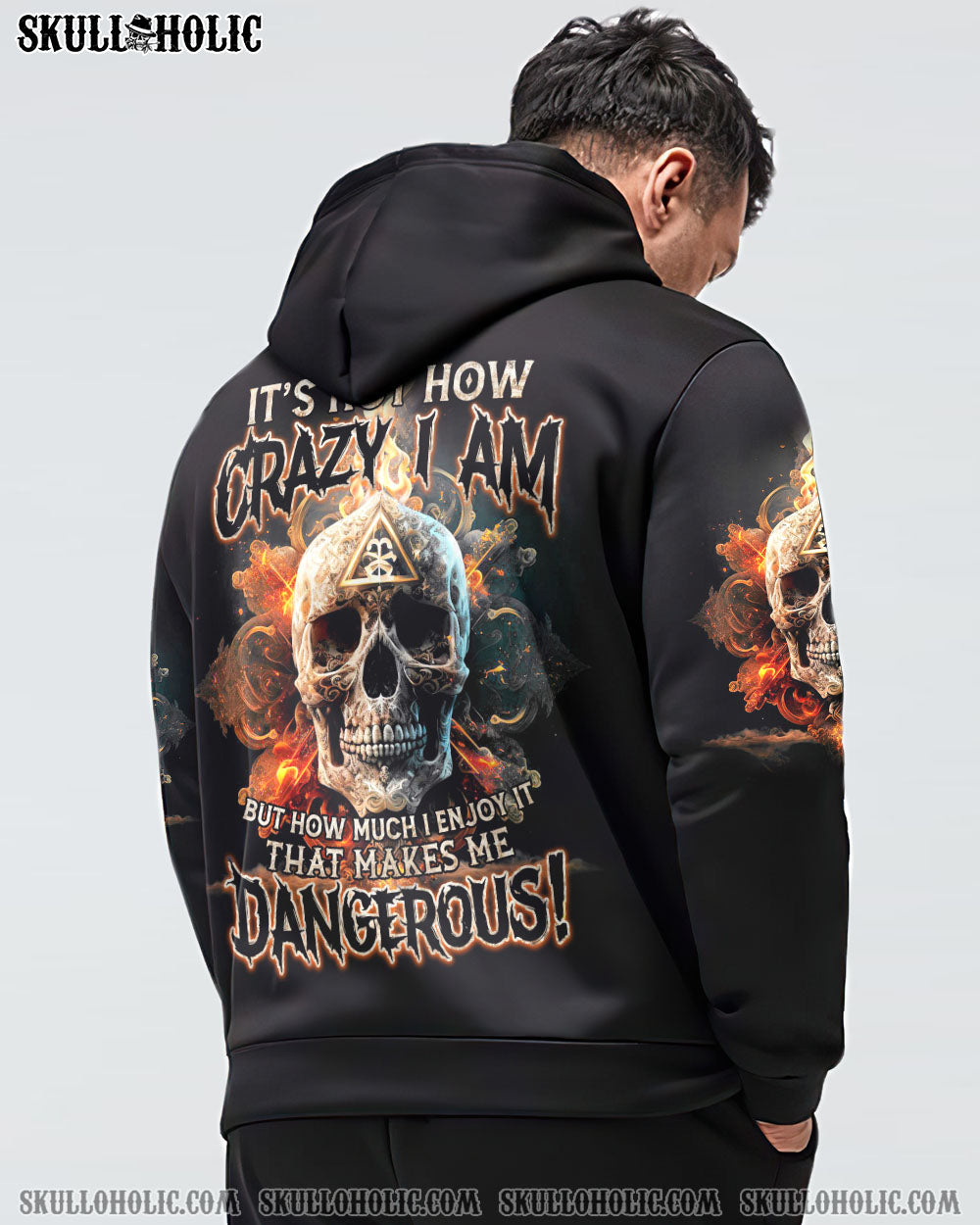 IT’S NOT HOW CRAZY I AM FIRE SKULL ALL OVER PRINT – TLTM1002233