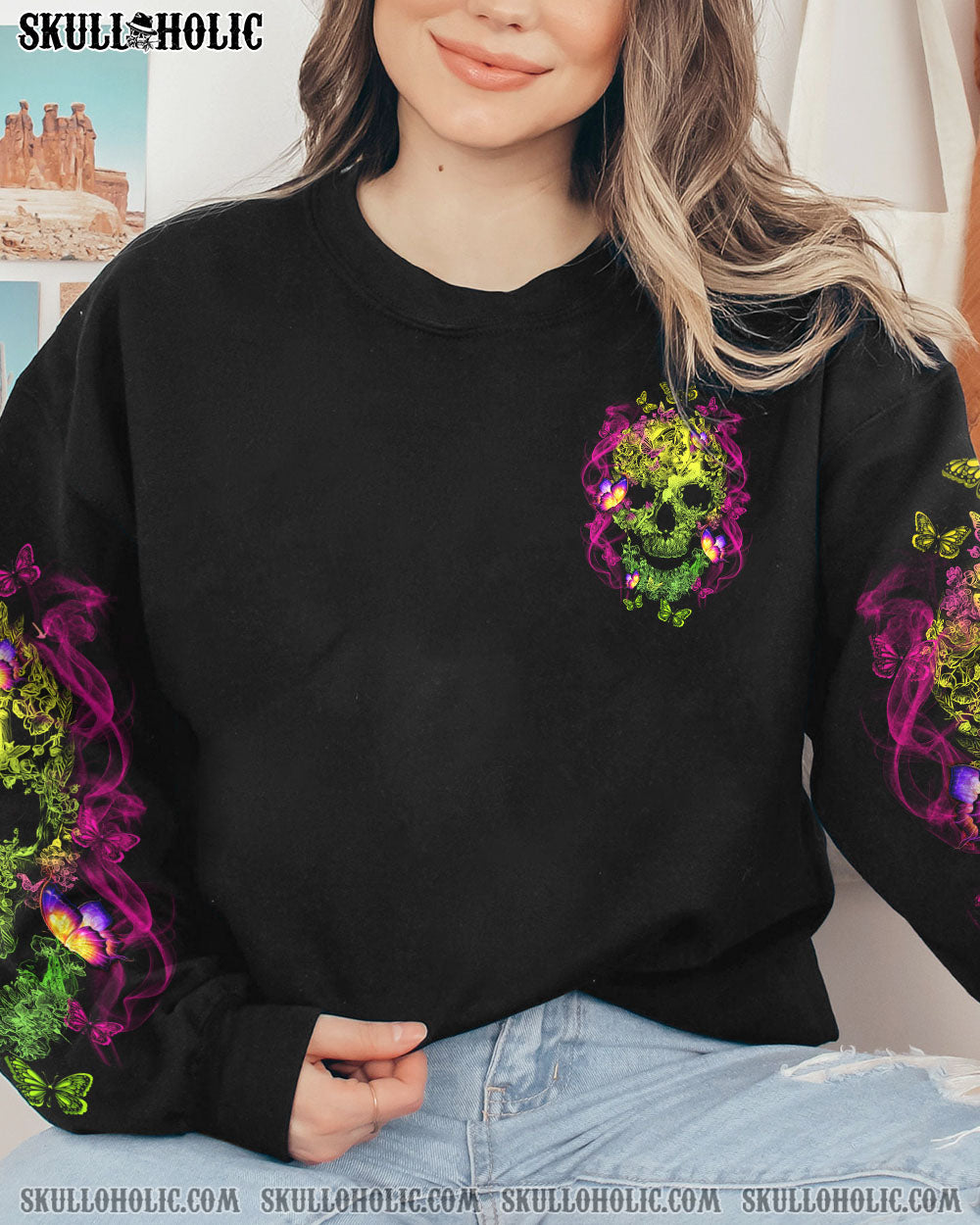 KARMA FAIRY BUTTERFLY SKULL ALL OVER PRINT – TLTY1712222