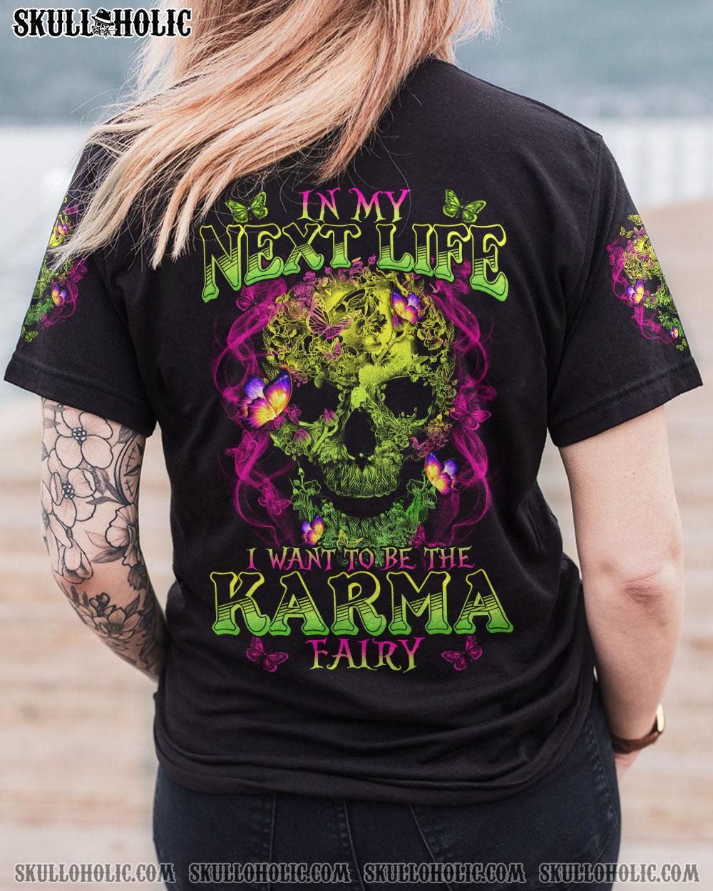 KARMA FAIRY BUTTERFLY SKULL ALL OVER PRINT – TLTY1712222