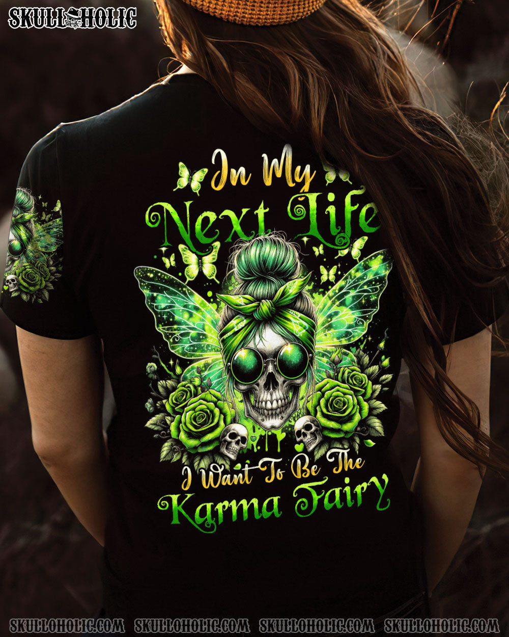 KARMA FAIRY MESSY BUN ALL OVER PRINT – TYHI0805241