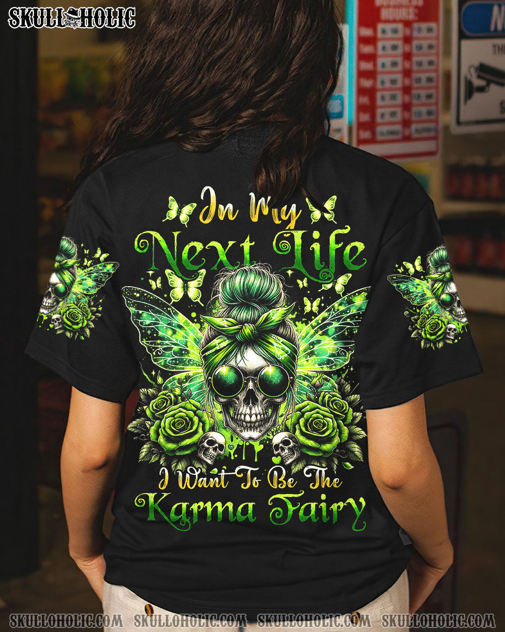 KARMA FAIRY MESSY BUN ALL OVER PRINT – TYHI0805241