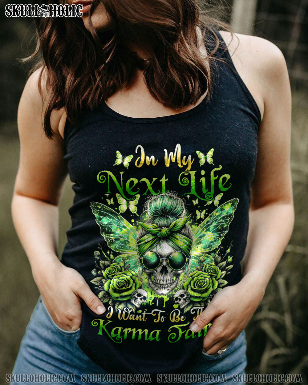 KARMA FAIRY MESSY BUN ALL OVER PRINT – TYHI0805241