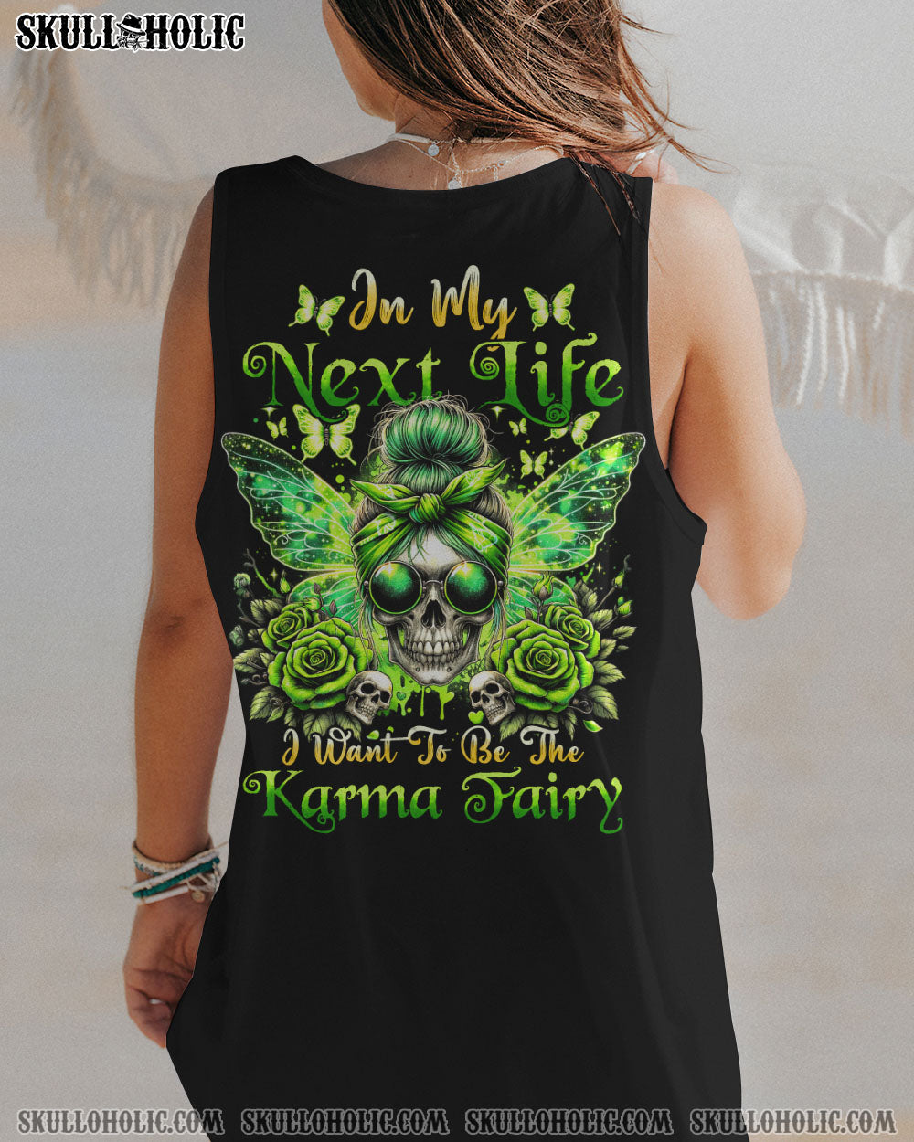 KARMA FAIRY MESSY BUN ALL OVER PRINT – TYHI0805241