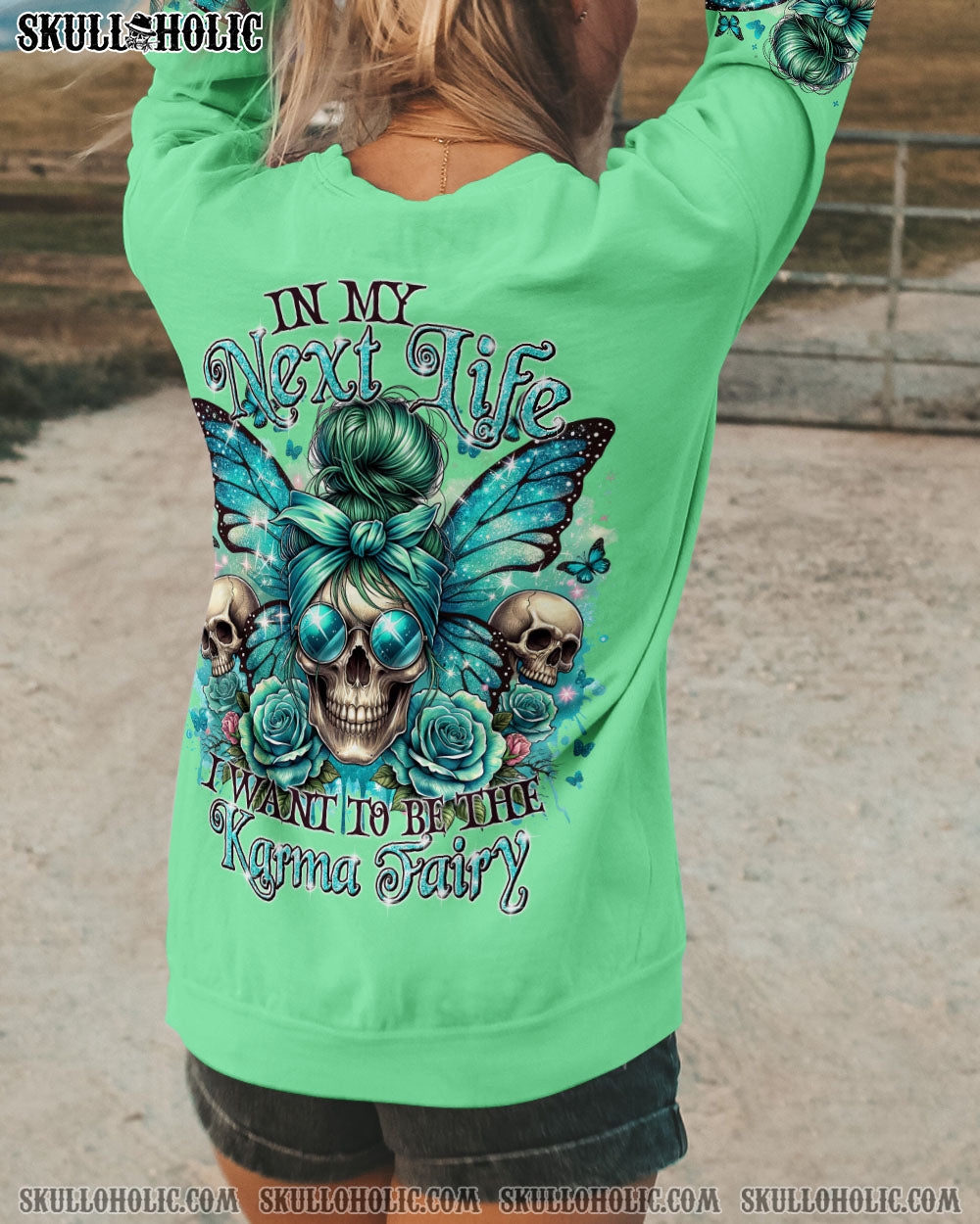 KARMA FAIRY MESSY BUN ALL OVER PRINT – TYTM0705244