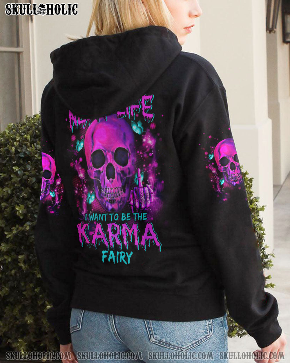KARMA FAIRY PINK SKULL ALL OVER PRINT – TLTM2312221