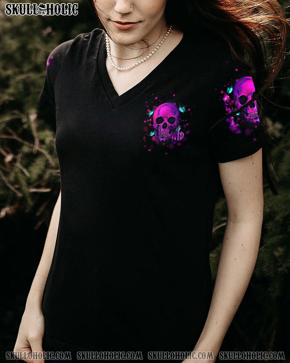 KARMA FAIRY PINK SKULL ALL OVER PRINT – TLTM2312221