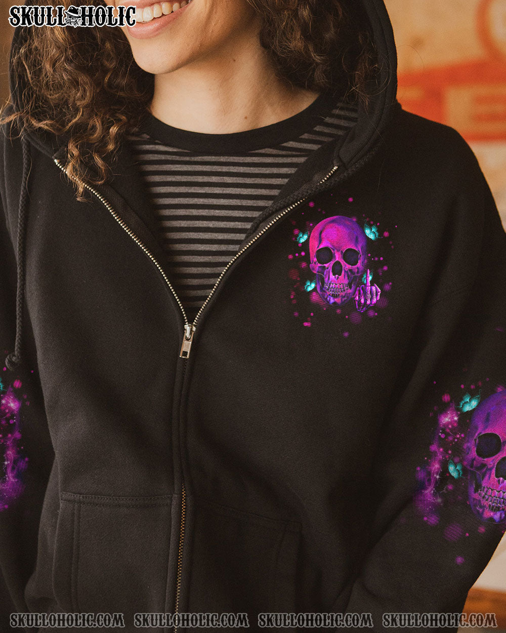 KARMA FAIRY PINK SKULL ALL OVER PRINT – TLTM2312221