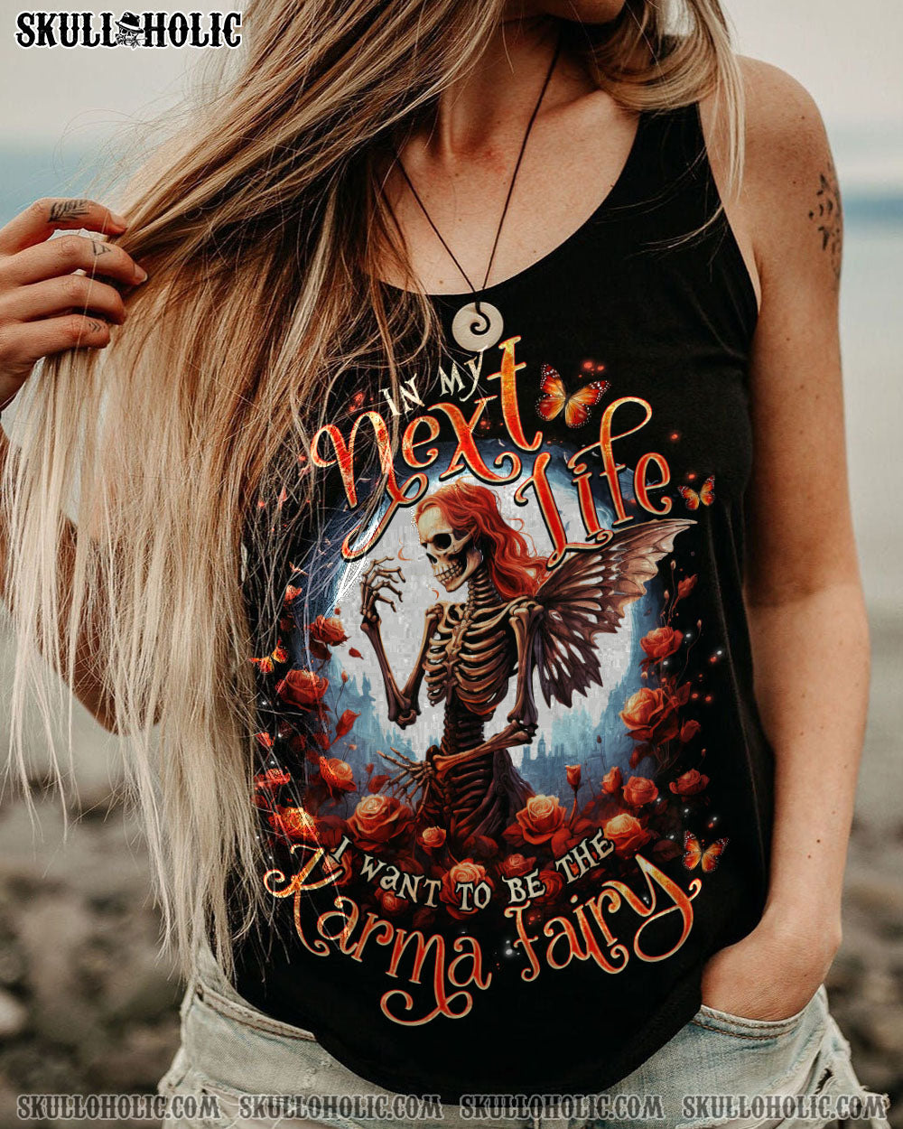 KARMA FAIRY SKELETON ROSE MOON ALL OVER PRINT – TLNO2107233