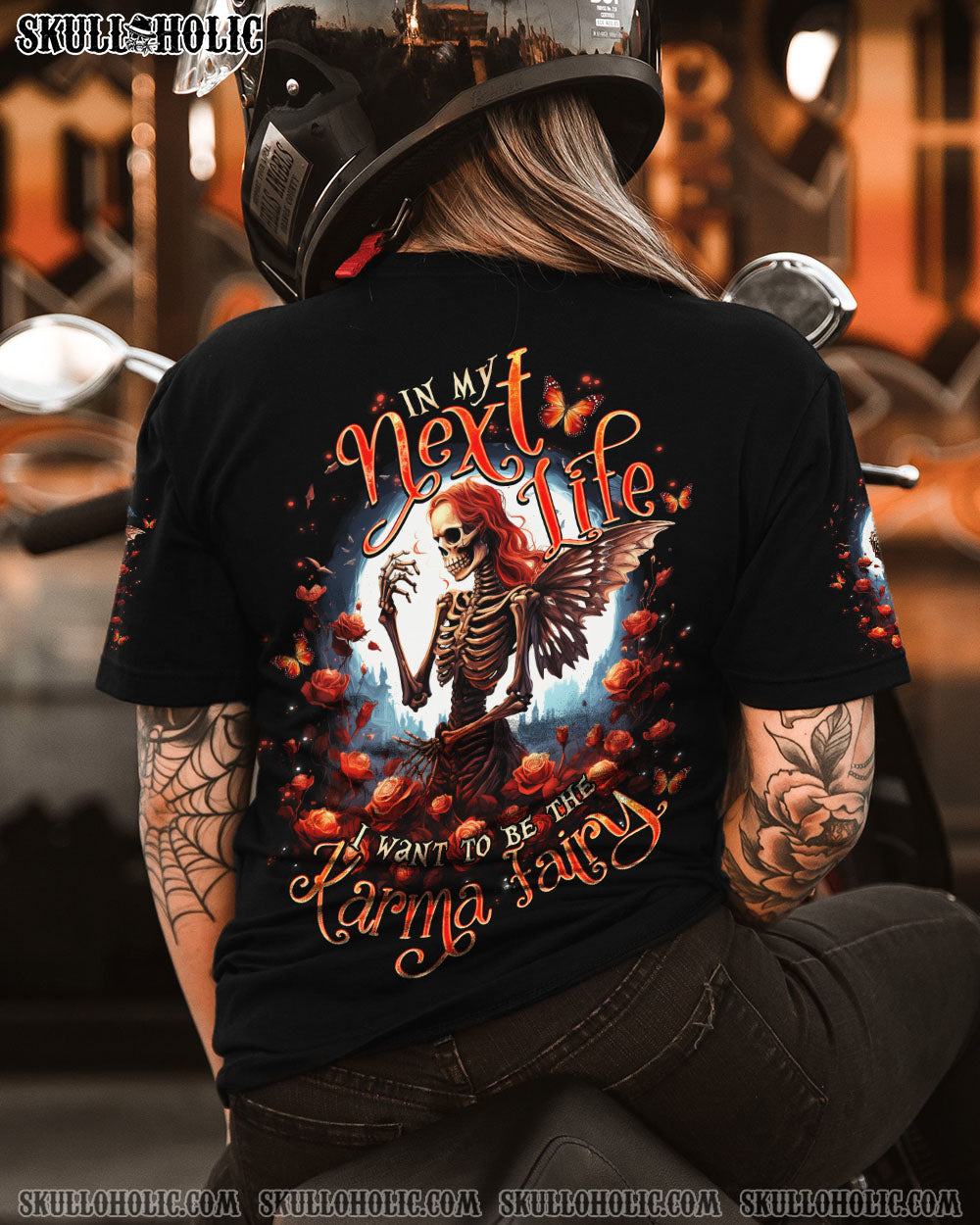 KARMA FAIRY SKELETON ROSE MOON ALL OVER PRINT – TLNO2107233