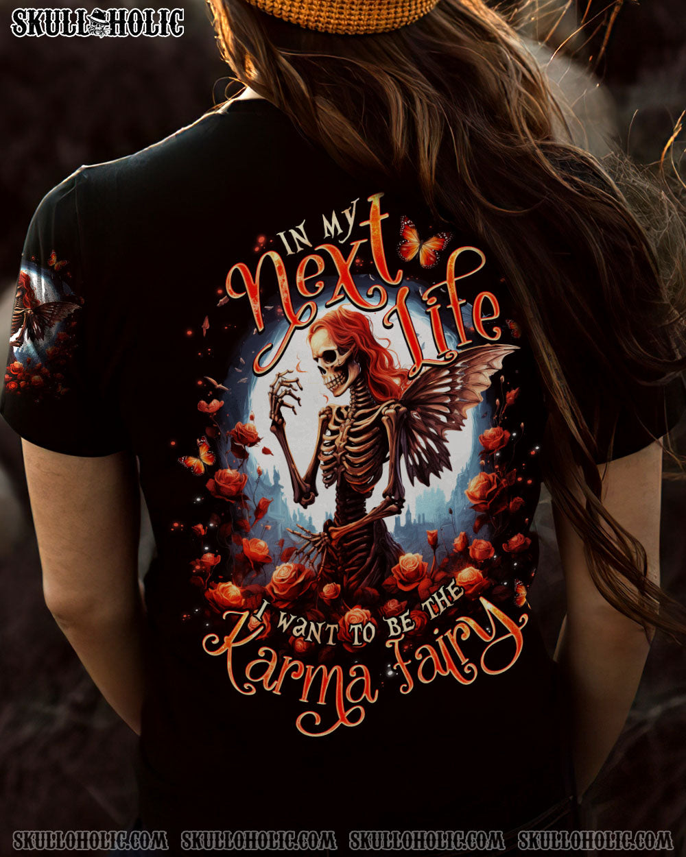 KARMA FAIRY SKELETON ROSE MOON ALL OVER PRINT – TLNO2107233