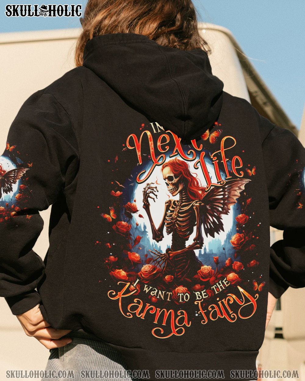 KARMA FAIRY SKELETON ROSE MOON ALL OVER PRINT – TLNO2107233