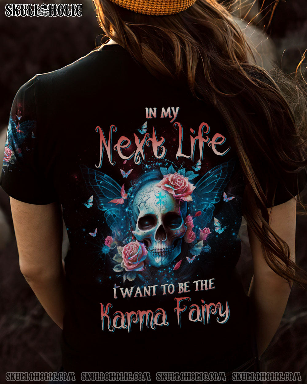 KARMA FAIRY SKULL ALL OVER PRINT – YHDU0703231