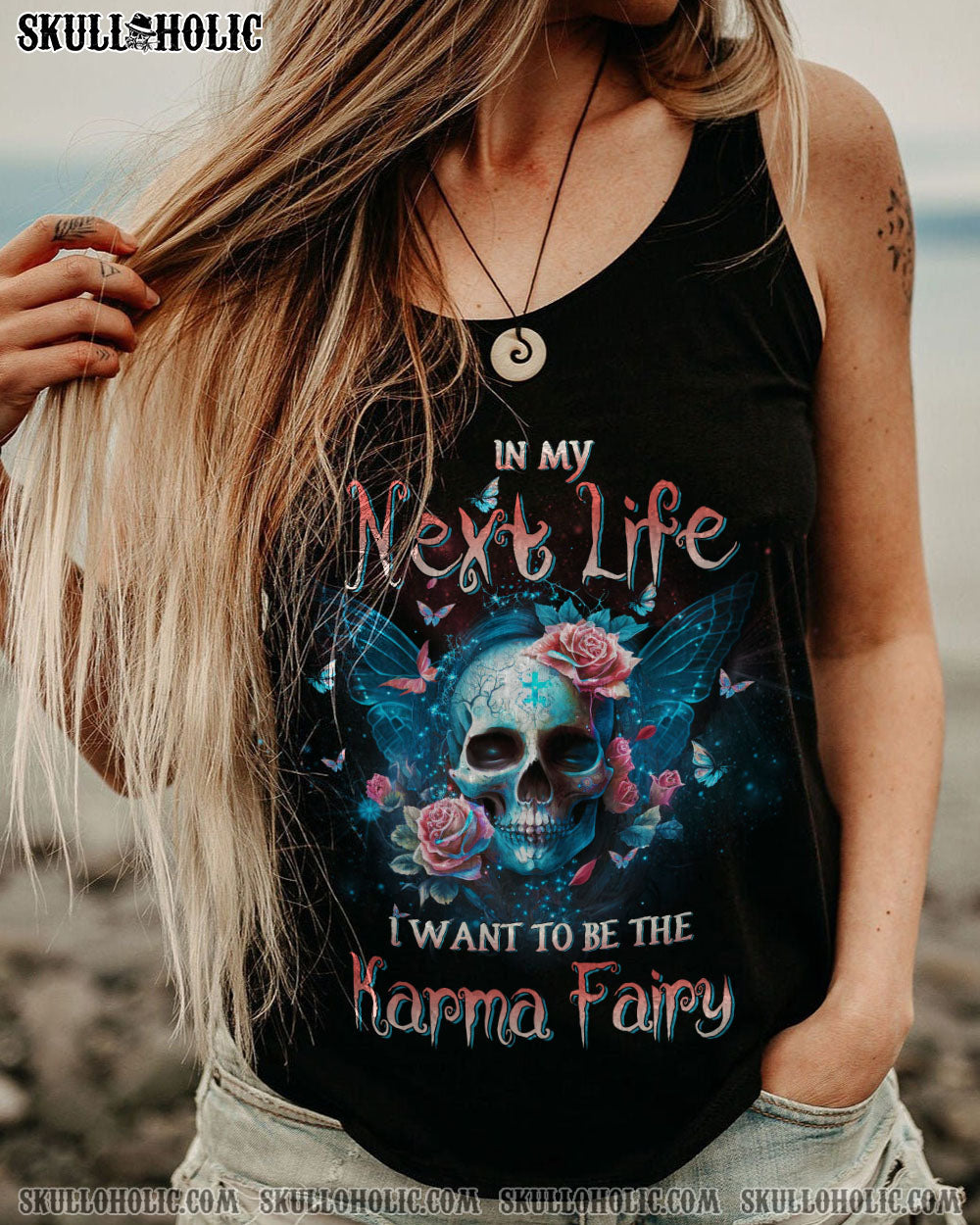 KARMA FAIRY SKULL ALL OVER PRINT – YHDU0703231