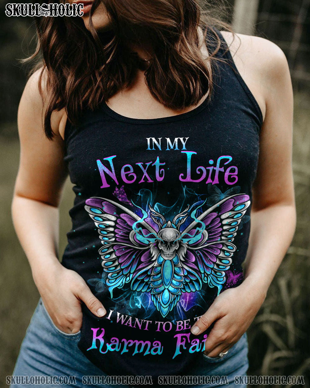 KARMA FAIRY SKULL ALL OVER PRINT – YHHG0702231