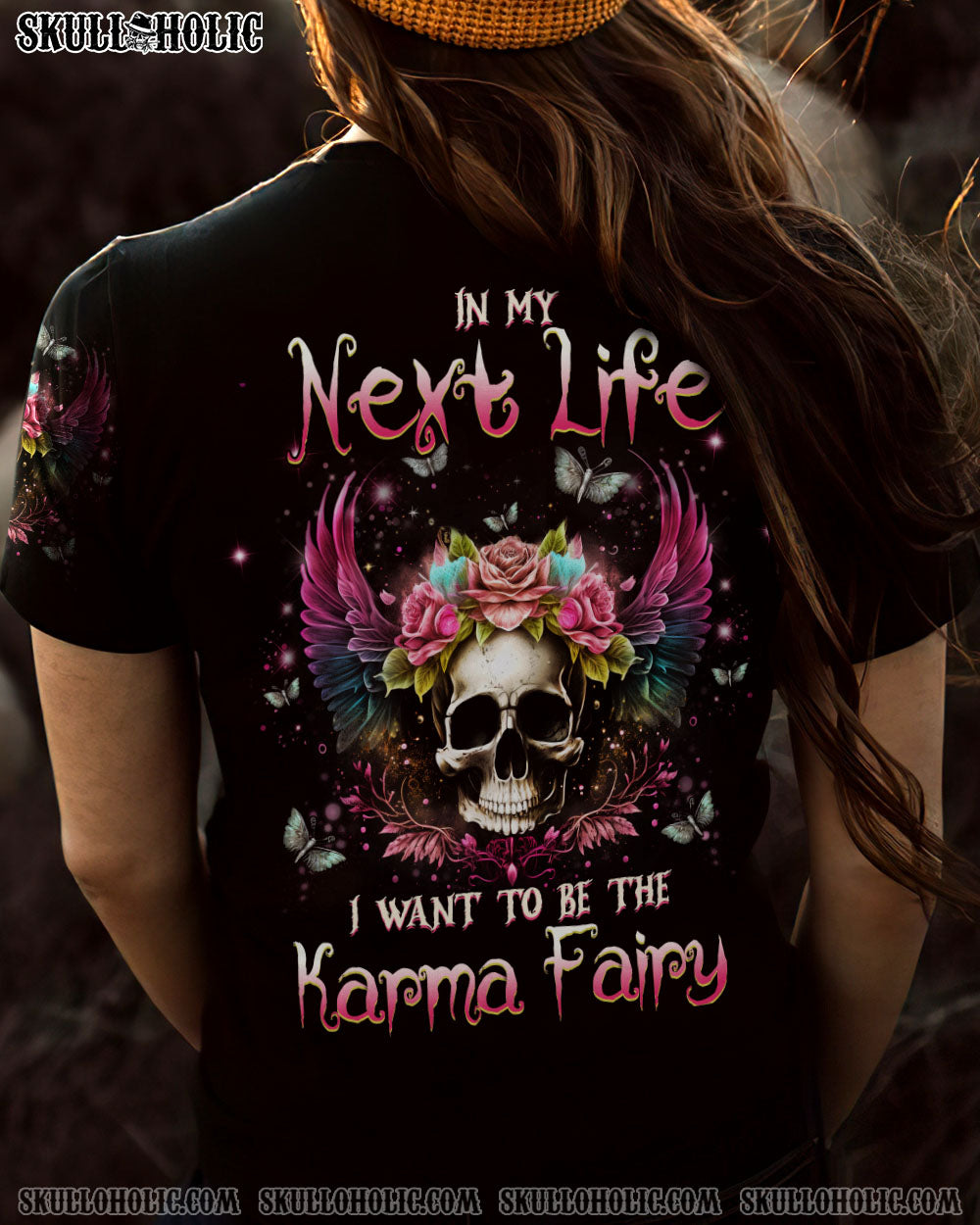 KARMA FAIRY SKULL ALL OVER PRINT – YHHG0702235