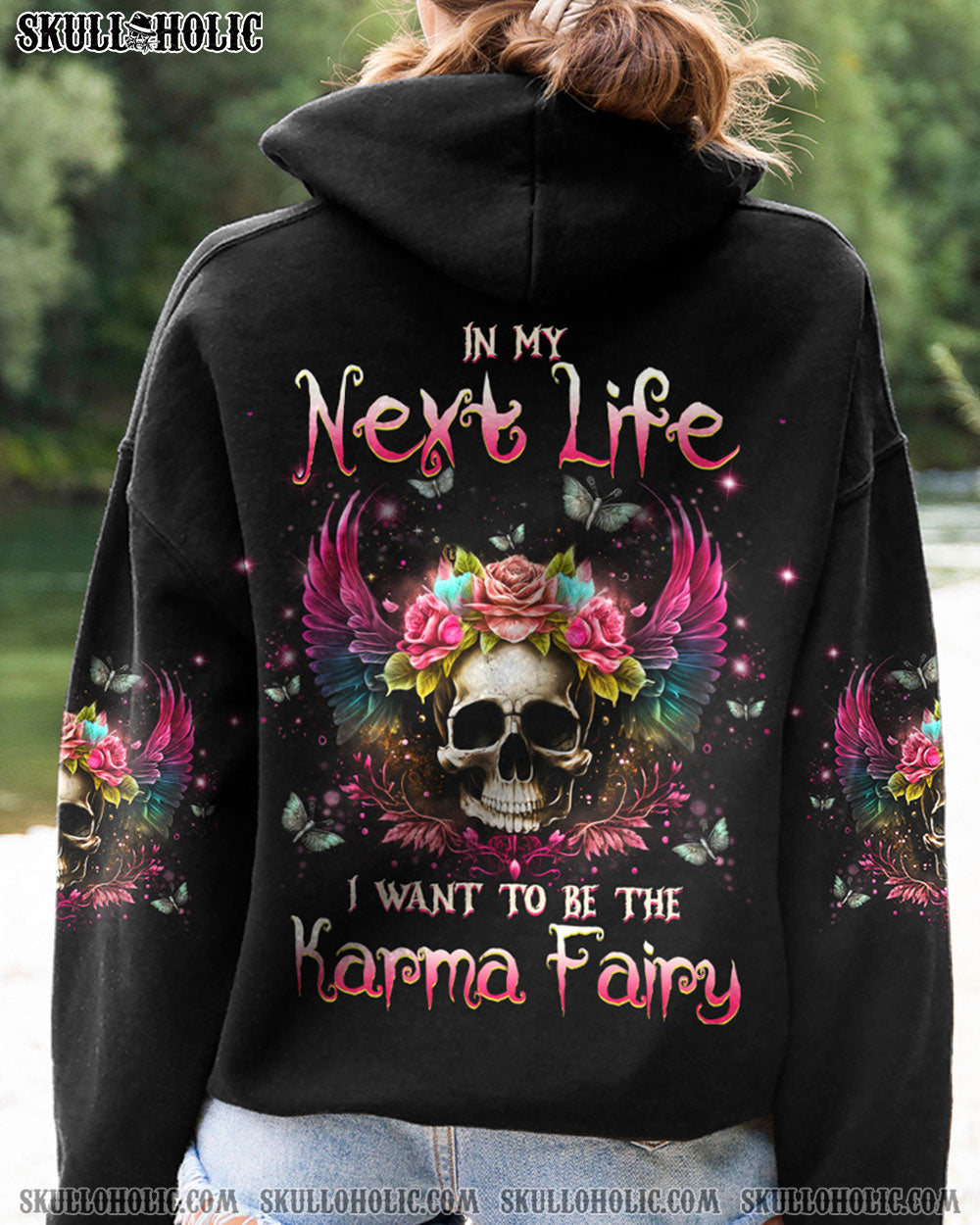 KARMA FAIRY SKULL ALL OVER PRINT - YHHG0702235
