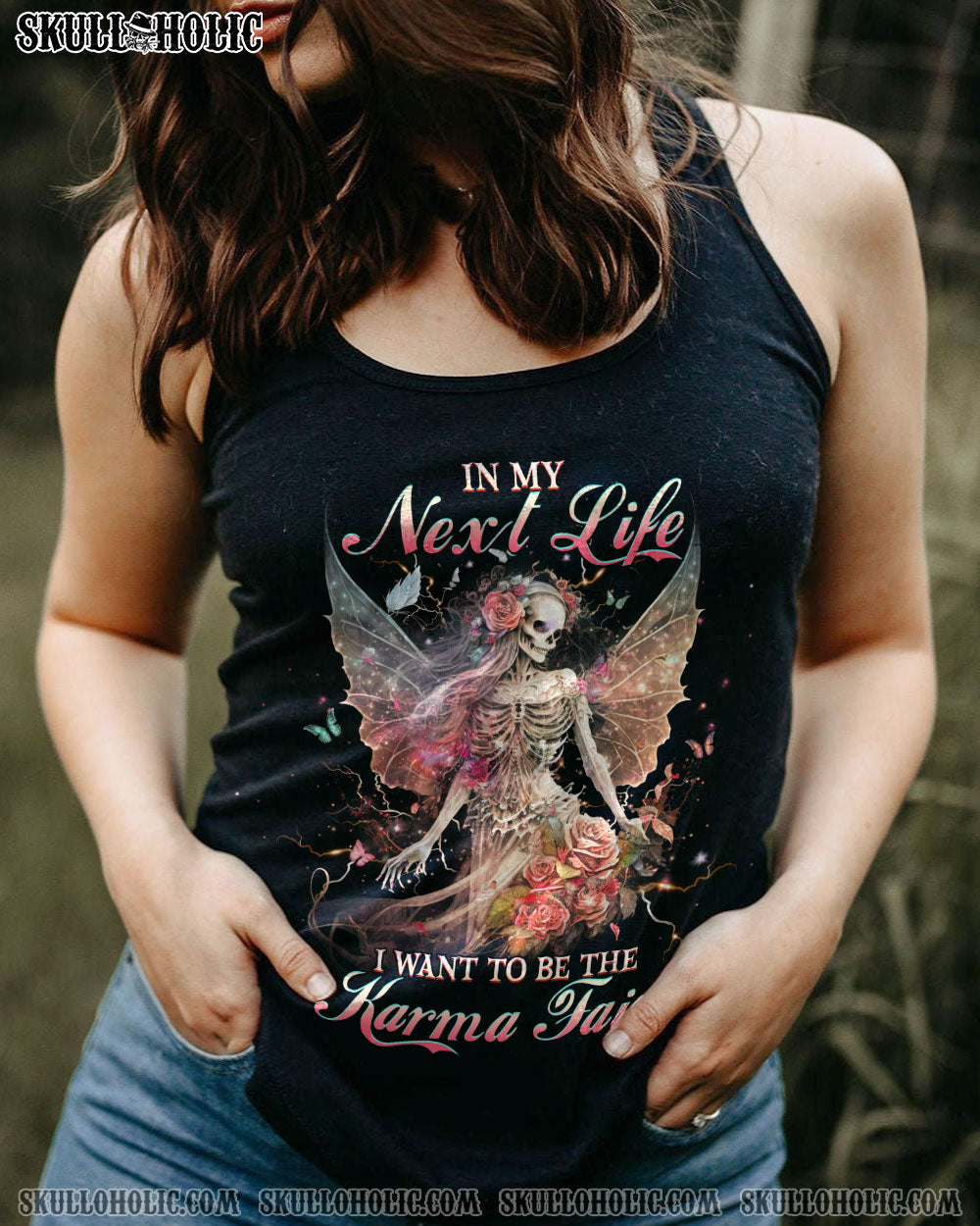 KARMA FAIRY SKULL ALL OVER PRINT – YHHG0903234