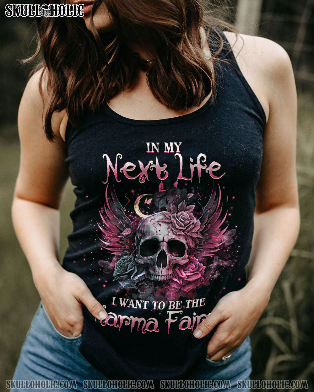 KARMA FAIRY SKULL ALL OVER PRINT – YHHG1302232