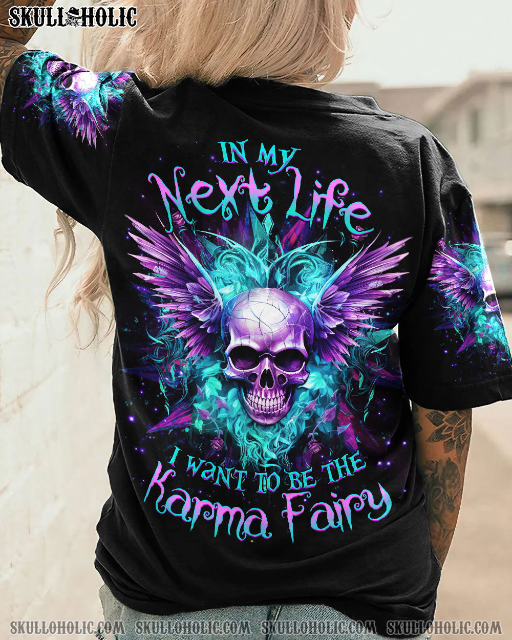 KARMA FAIRY SKULL ALL OVER PRINT - YHHG2007232