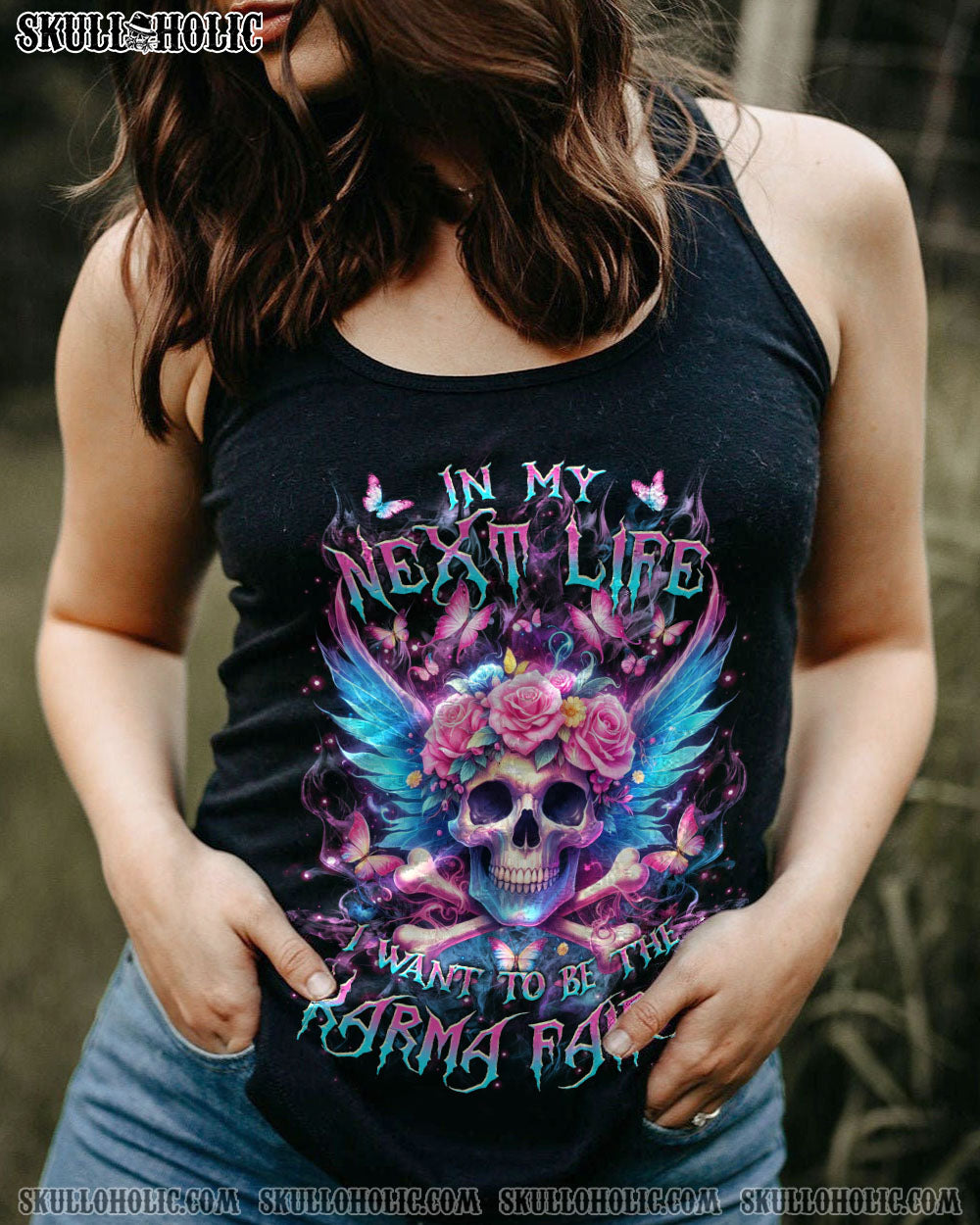 KARMA FAIRY SKULL ALL OVER PRINT – YHKD0703244