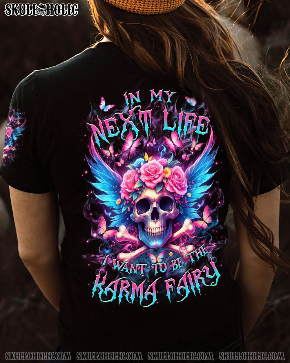 KARMA FAIRY SKULL ALL OVER PRINT – YHKD0703244