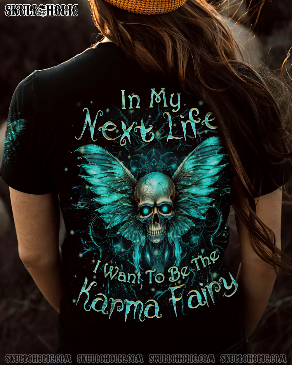 KARMA FAIRY SKULL ALL OVER PRINT – YHKD1711232