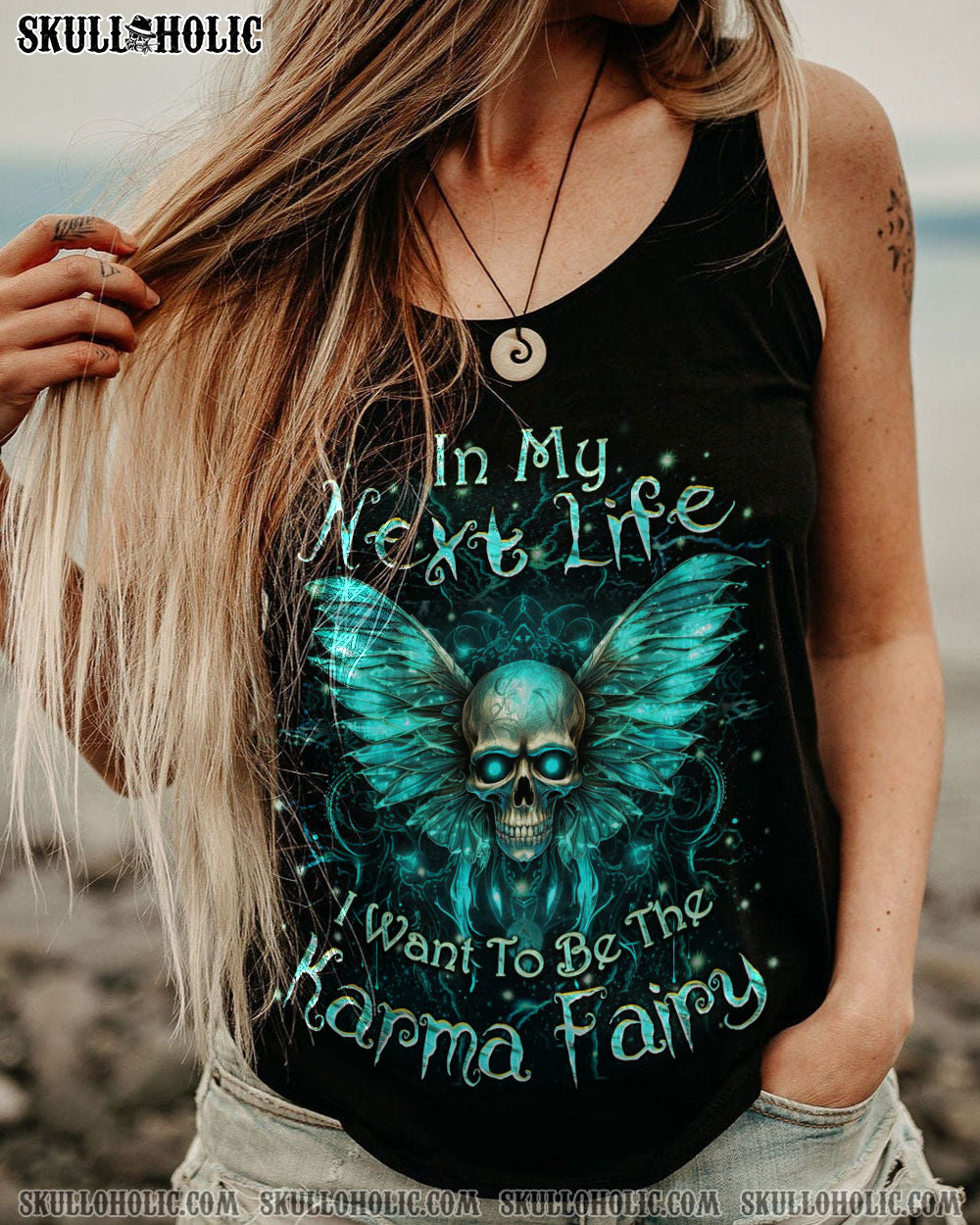 KARMA FAIRY SKULL ALL OVER PRINT – YHKD1711232