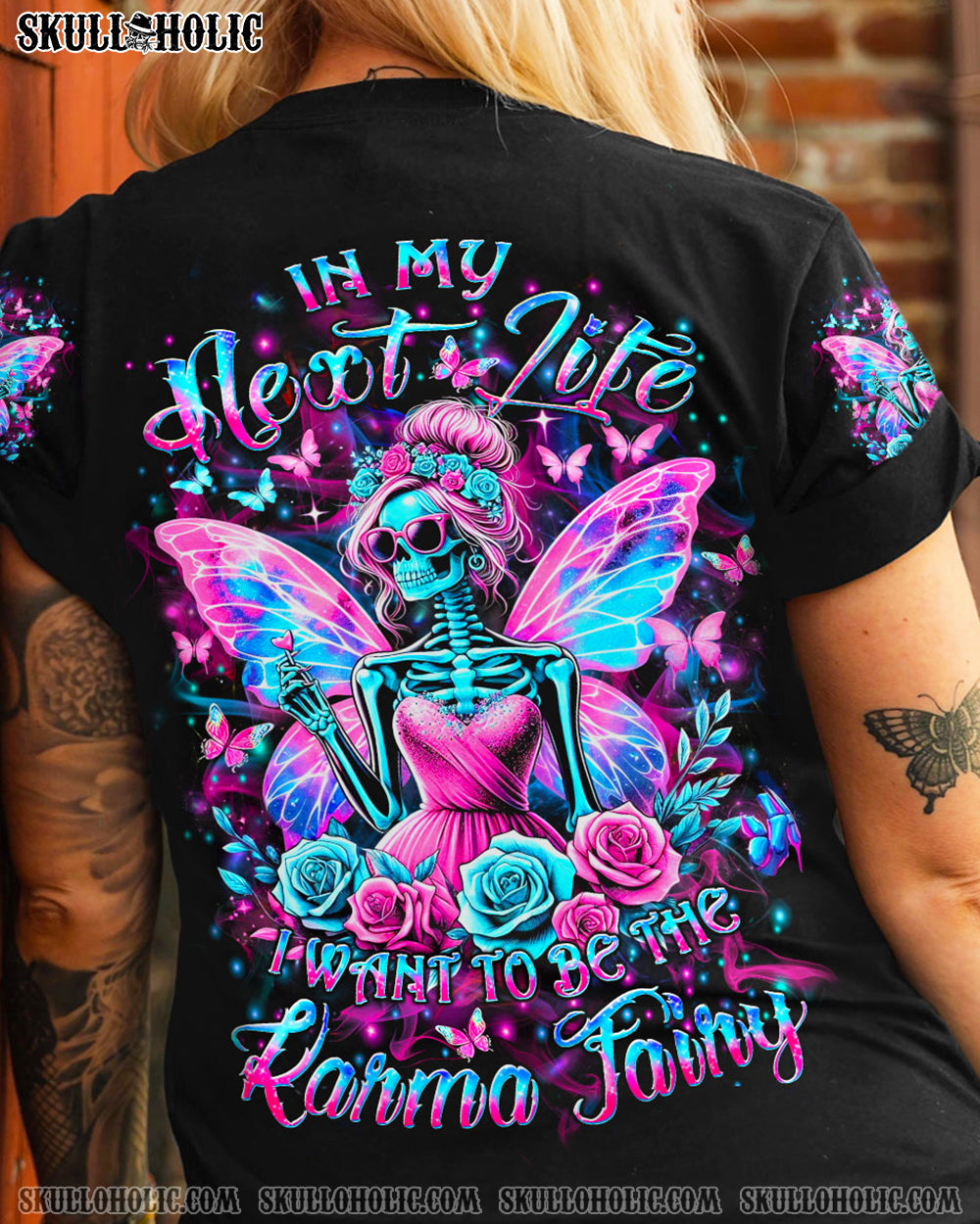 KARMA FAIRY SKULL ALL OVER PRINT - YHLT0406241