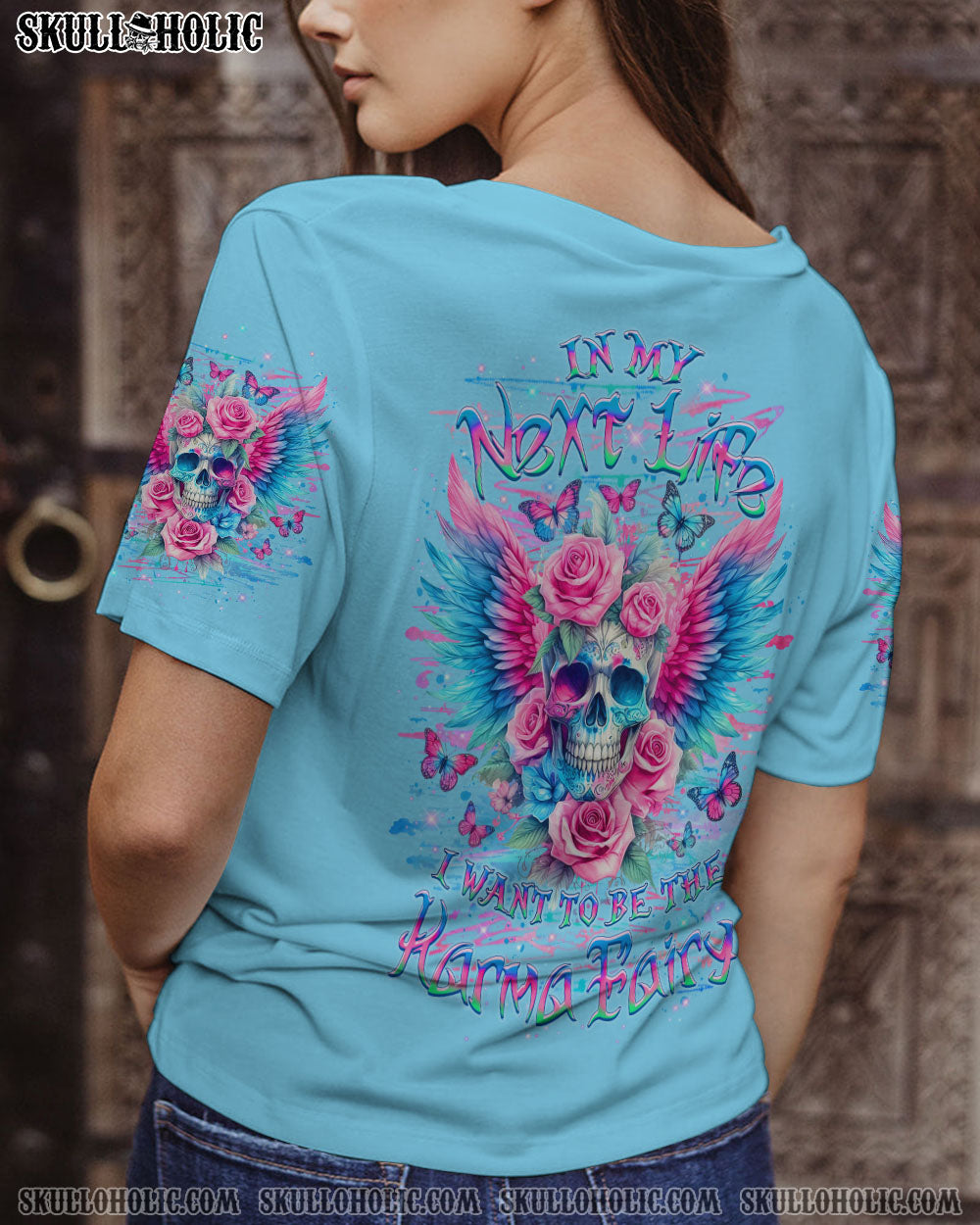 KARMA FAIRY SKULL ALL OVER PRINT – YHLT3105244