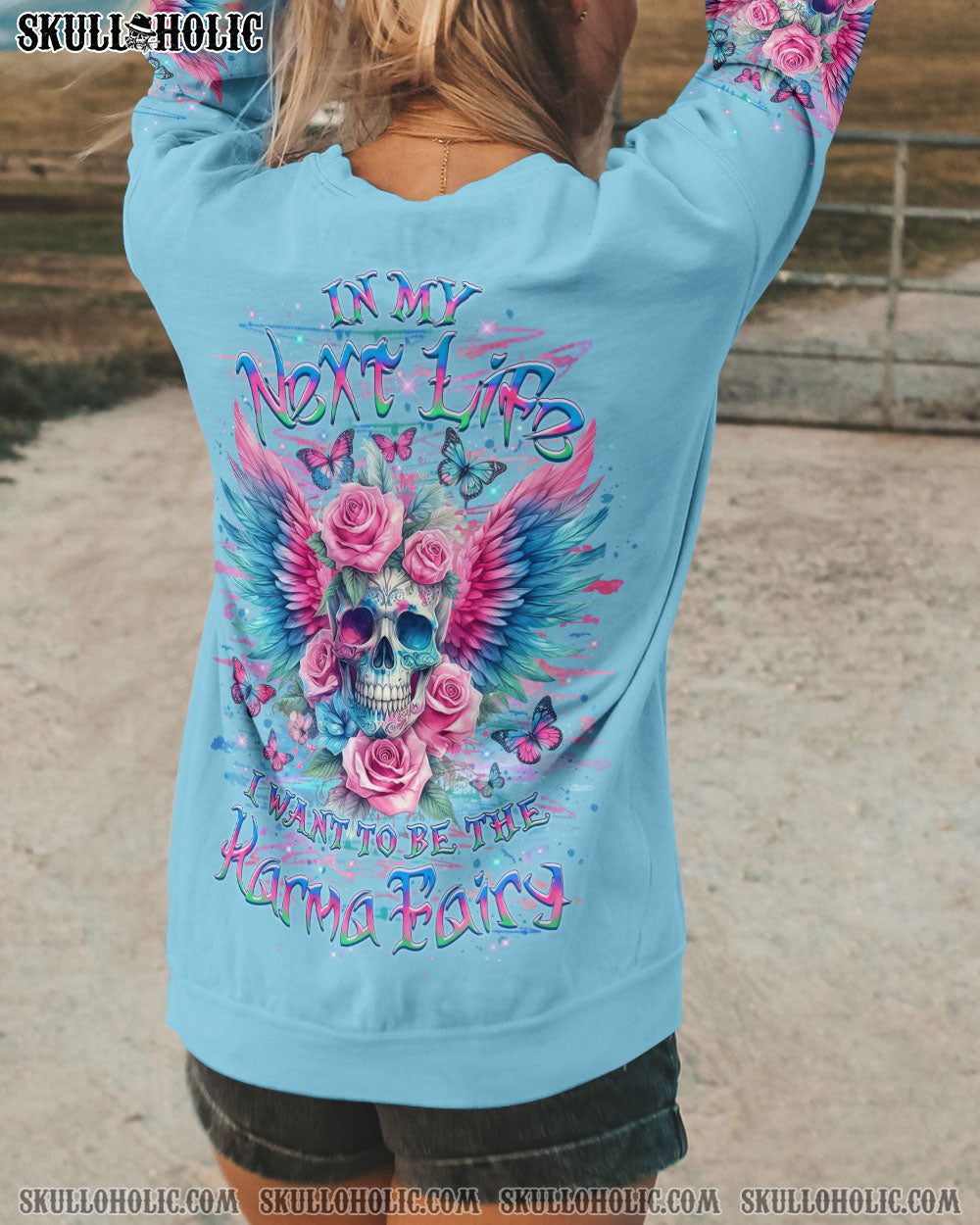 KARMA FAIRY SKULL ALL OVER PRINT – YHLT3105244
