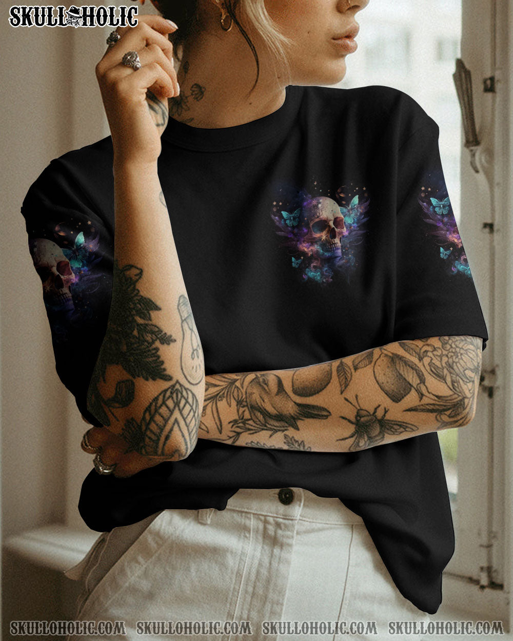 KARMA FAIRY SKULL BUTTERFLY SMOKE ALL OVER PRINT – TLNO0302233