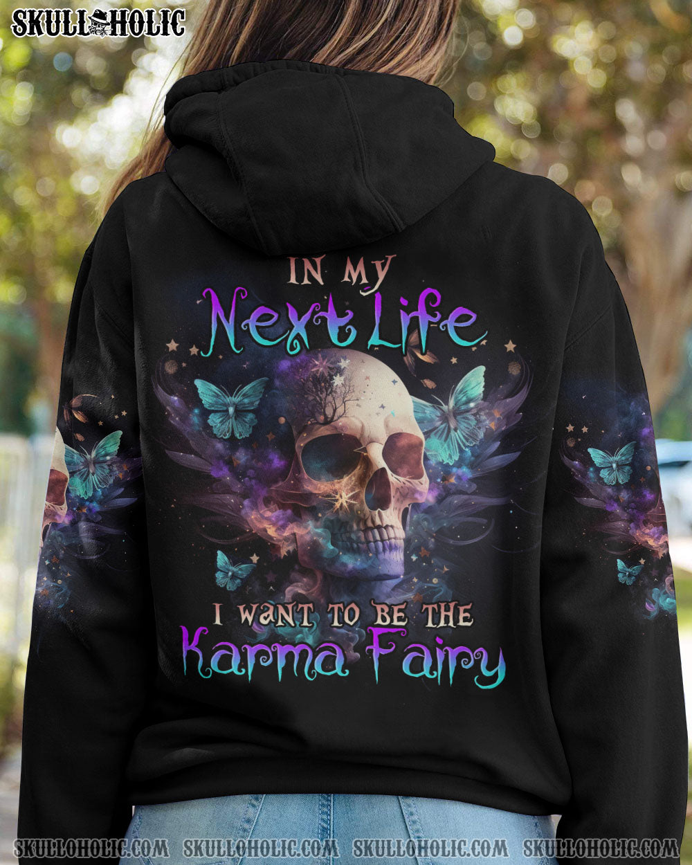 KARMA FAIRY SKULL BUTTERFLY SMOKE ALL OVER PRINT – TLNO0302233