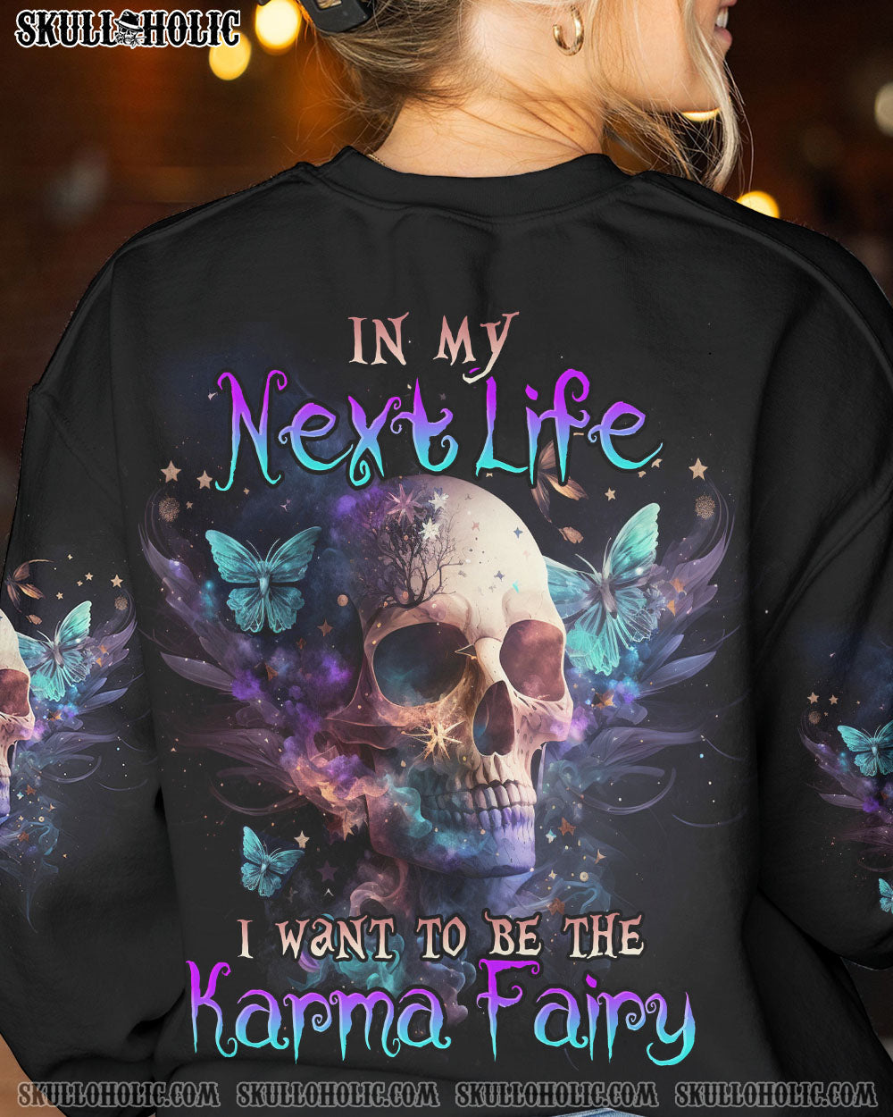 KARMA FAIRY SKULL BUTTERFLY SMOKE ALL OVER PRINT – TLNO0302233