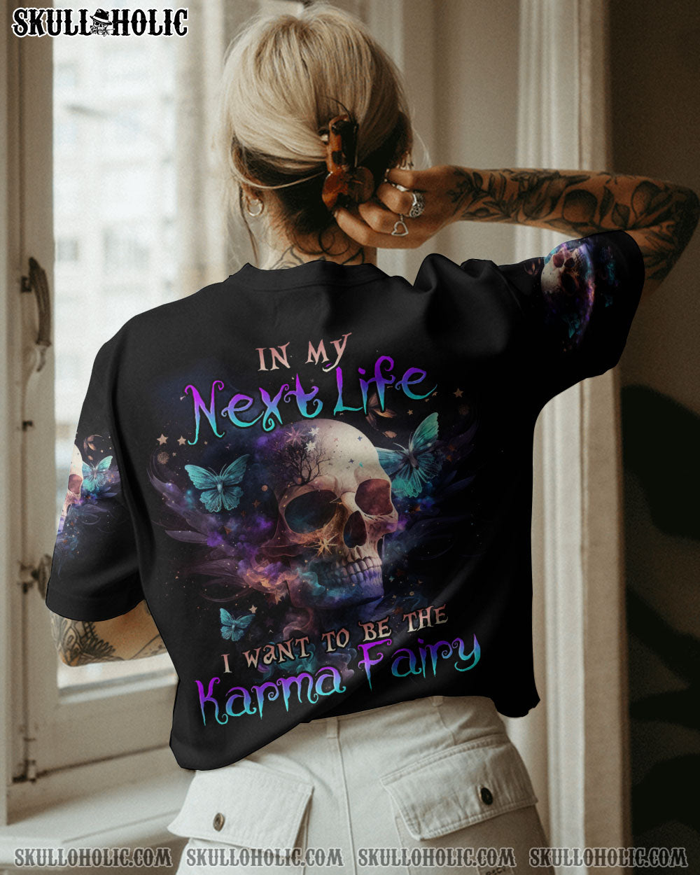 KARMA FAIRY SKULL BUTTERFLY SMOKE ALL OVER PRINT – TLNO0302233