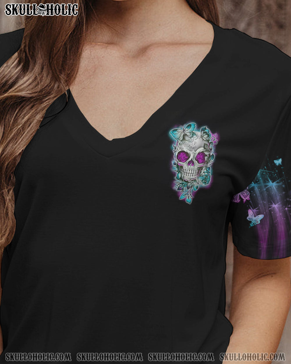 KARMA FAIRY SKULL FLOWER ALL OVER PRINT – TLNO231222