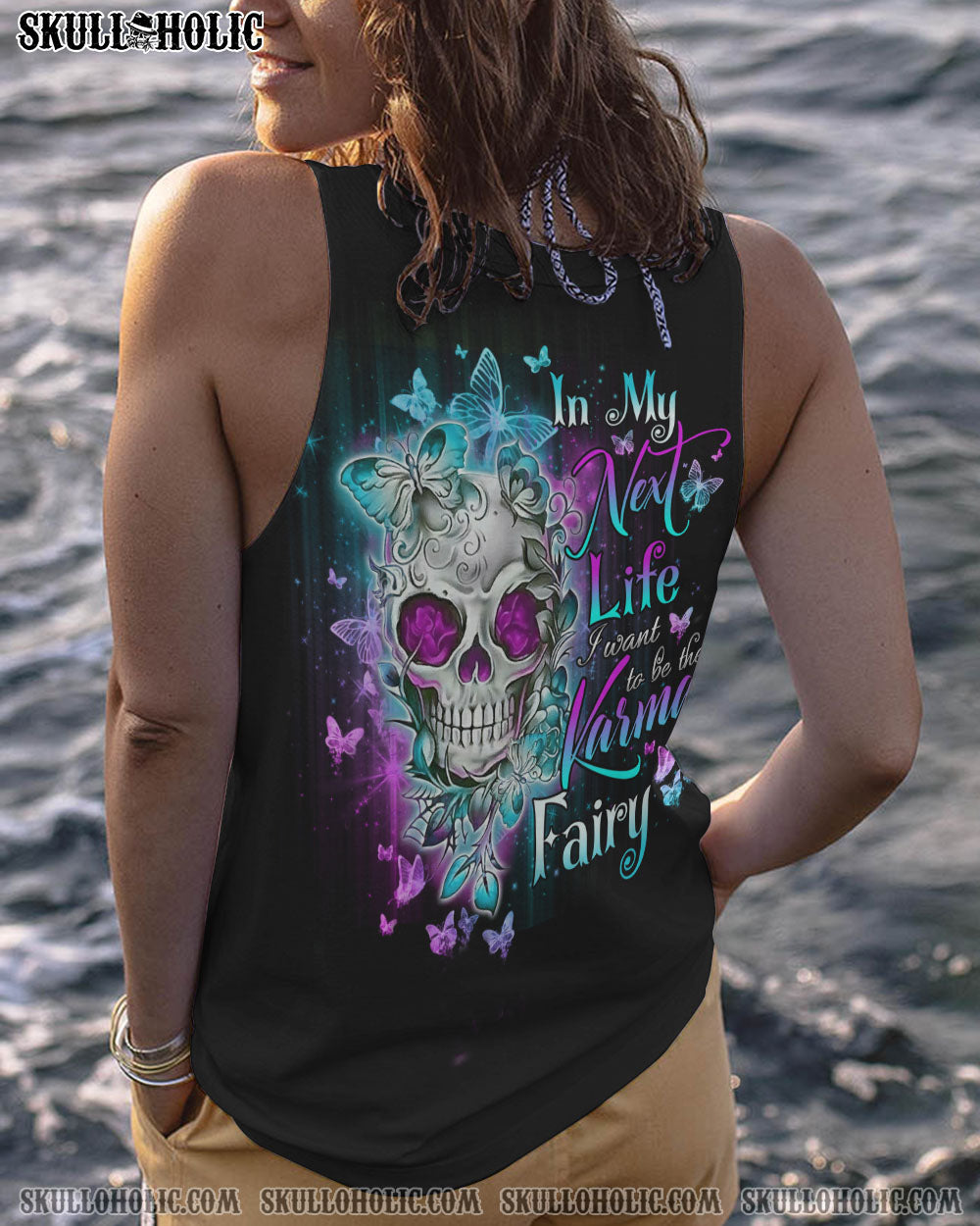KARMA FAIRY SKULL FLOWER ALL OVER PRINT – TLNO231222