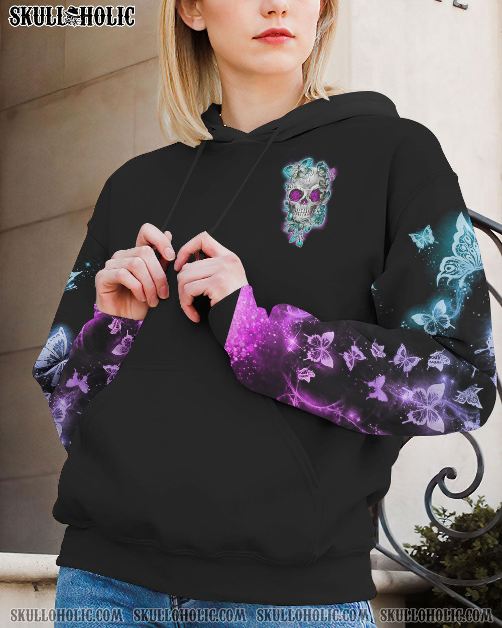 KARMA FAIRY SKULL FLOWER ALL OVER PRINT – TLNO231222