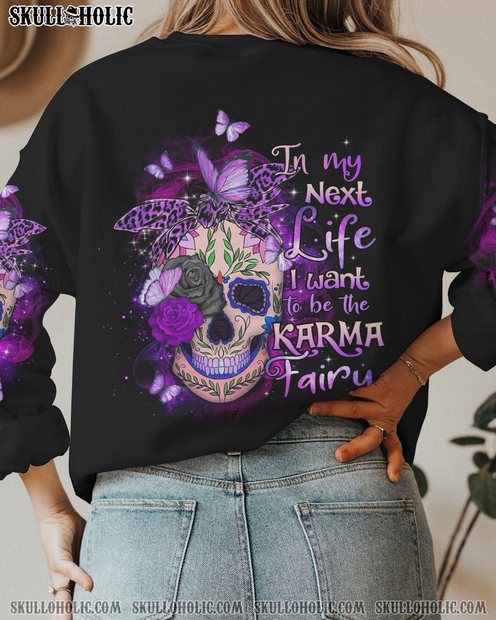 KARMA FAIRY SKULL HEADBAND ALL OVER PRINT – TLTR2212222