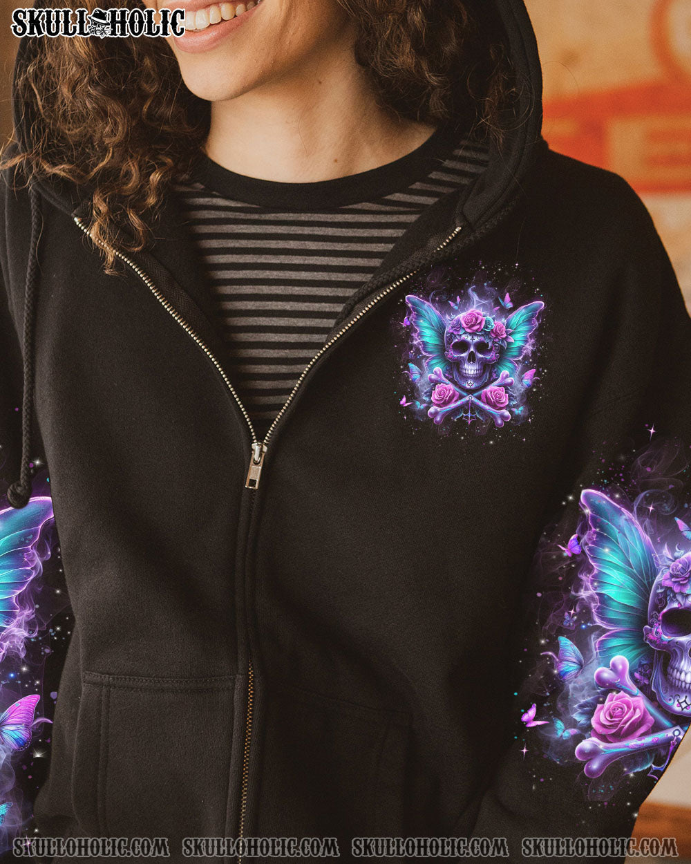 KARMA FAIRY SKULL ROSE ALL OVER PRINT – YHHN2802241