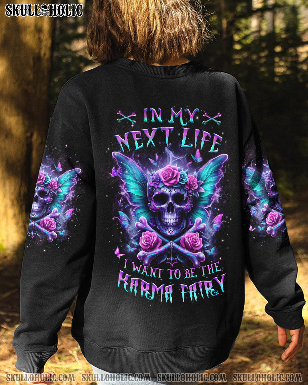 KARMA FAIRY SKULL ROSE ALL OVER PRINT – YHHN2802241